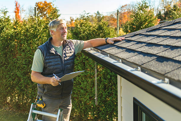 Professional Emergency Roof Repair technician working in Mattapoisett, MA